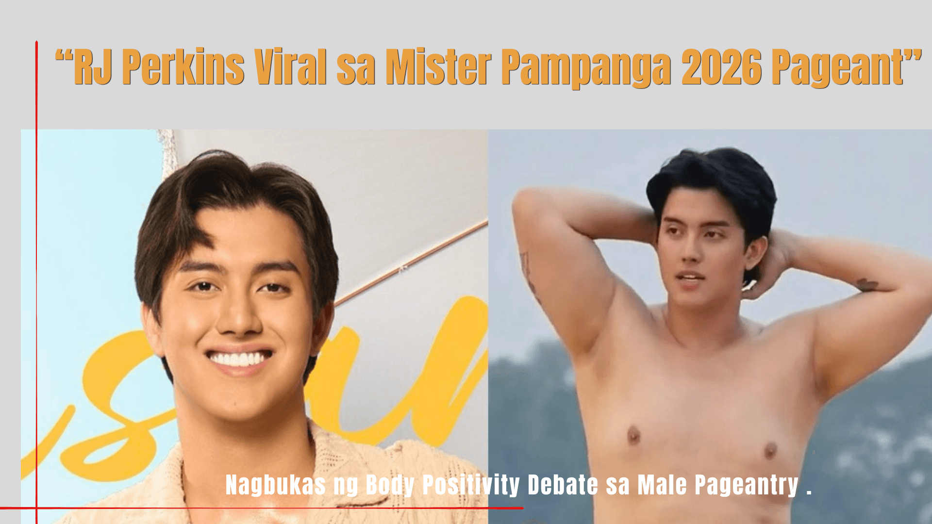 RJ Perkins Viral sa Mister Pampanga 2026 Pageant
