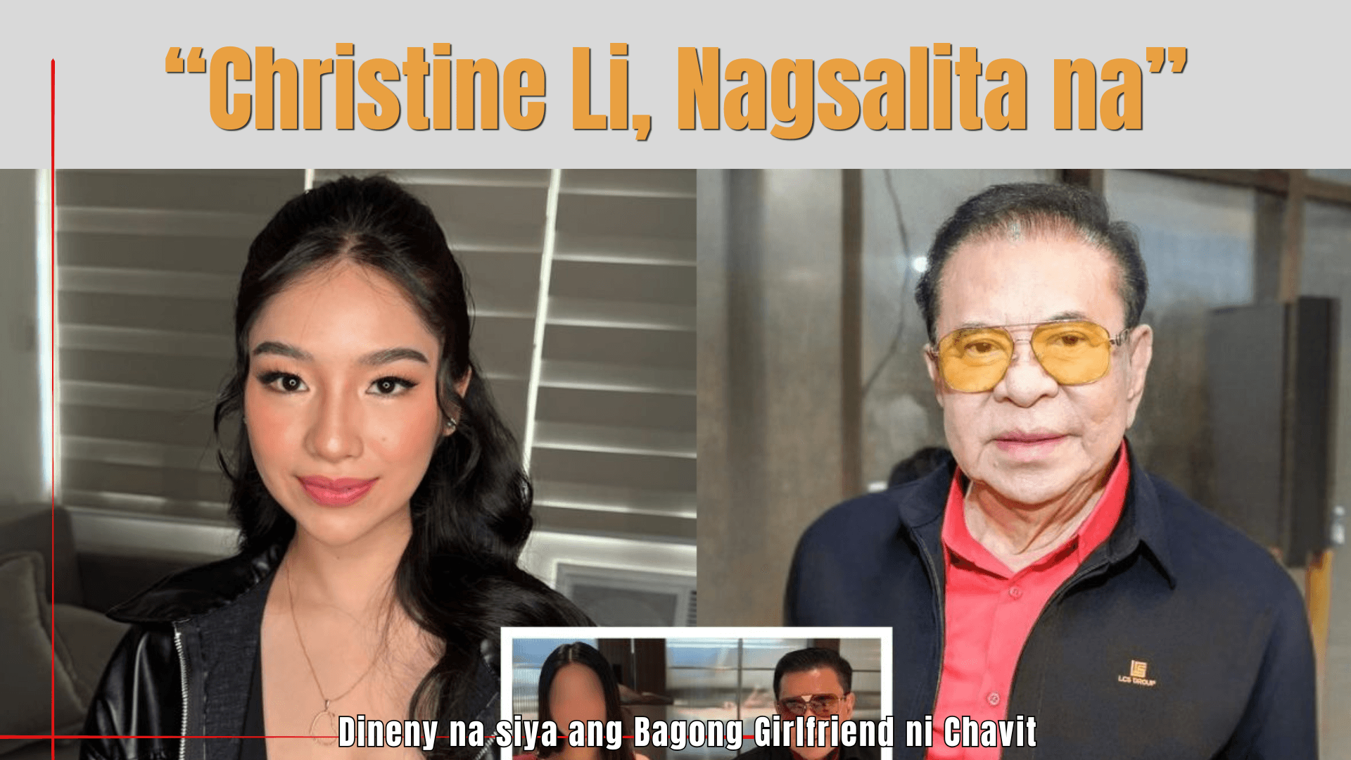 Christine Li Dineny na siya ang Bagong Girlfriend ni Chavit